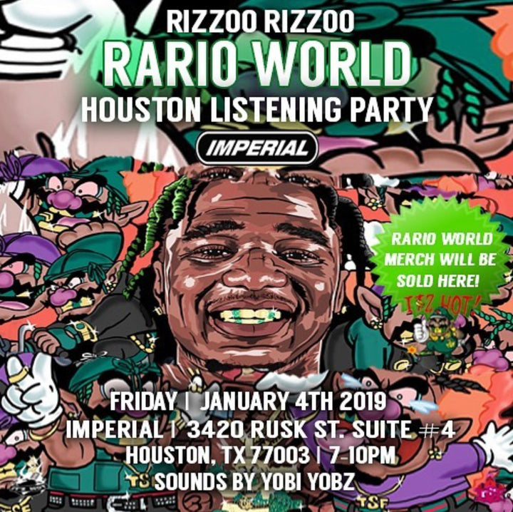 RIZZOO RIZZOO: RARIO WORLD LISTENING PARTY