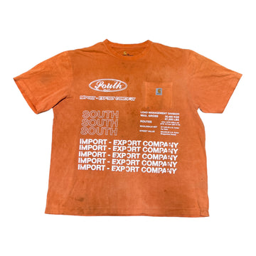 MITS Import-Export Trucking Pocket Shirt - Faded Orange (XXL)