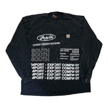 LMITS Import-Export Trucking Pocket L/S Shirt - Black (L)