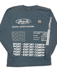 MITS Import-Export Trucking Pocket L/S Shirt - Slate(S)