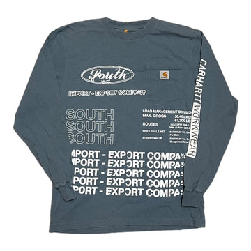 MITS Import-Export Trucking Pocket L/S Shirt - Slate(S)