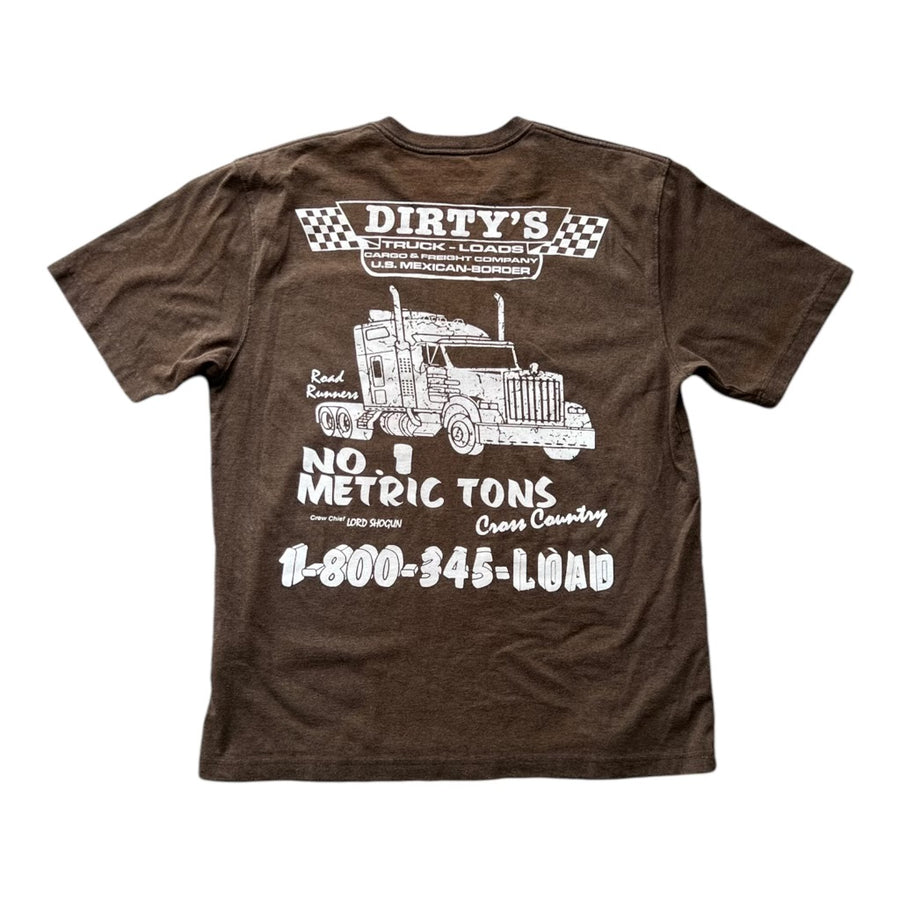 MITS Import-Export Trucking Pocket Shirt - Heather Brown (L)
