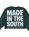 MITS L/S Crop Import-Export T-Shirt - Forest Green (L) C011