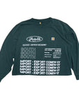 MITS L/S Crop Import-Export T-Shirt - Forest Green (L) C011