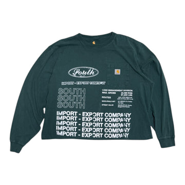 MITS L/S Crop Import-Export T-Shirt - Forest Green (L) C011