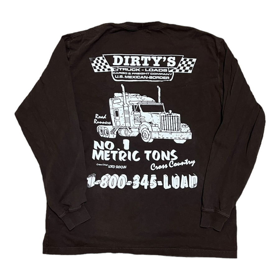 MITS Import-Export Trucking Pocket L/S Shirt - Brown (XL)