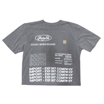 MITS Crop Import-Export T-Shirt - Dark Heather Gray (M) C029