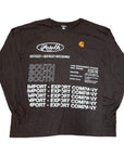 MITS Import-Export Trucking L/S Shirt - Heather Brown (XL)