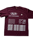 MITS Import-Export Trucking Pocket Shirt - Maroon  (L)