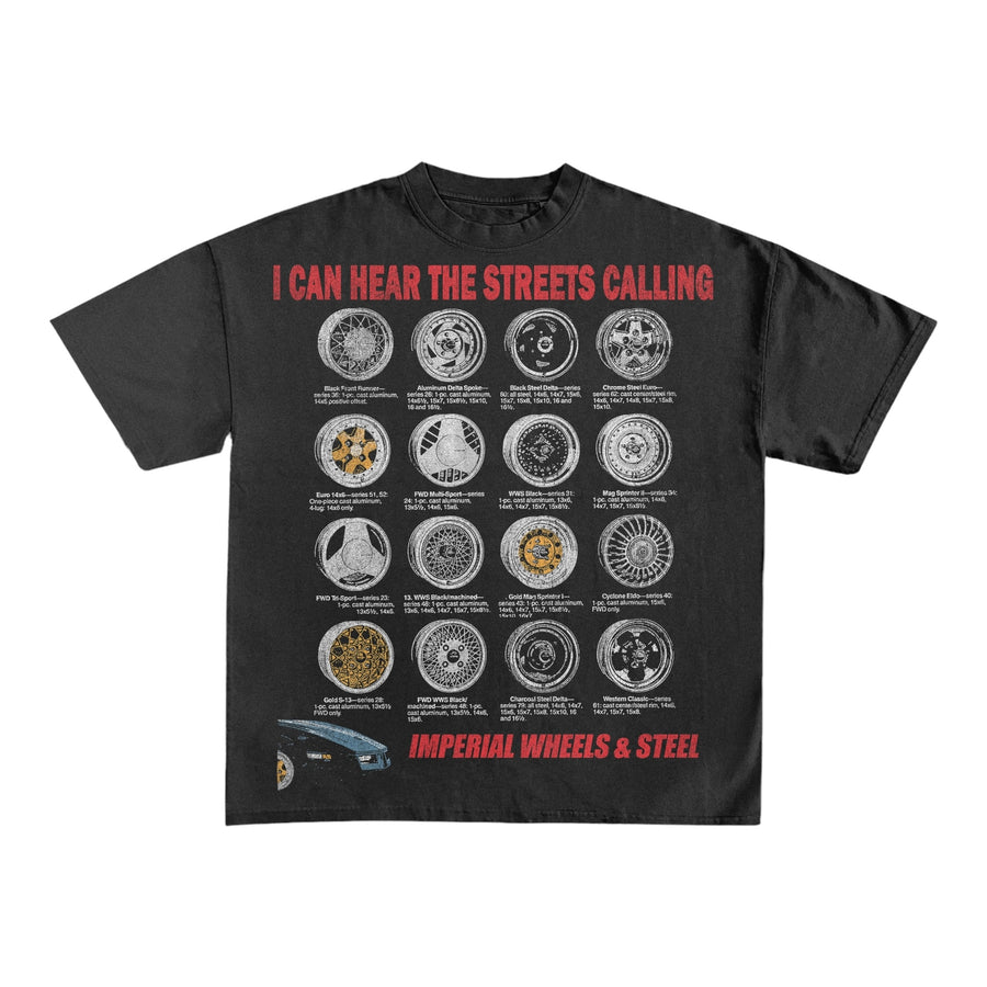 IMPERIAL RIMS T-SHIRT - BLACK