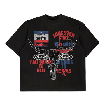 MITS Texas Mock T-Shirt - Black (M-XXL)