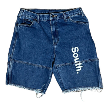 MITS Vintage Carhartt Shorts - Double Knee Dark Denim (34W)