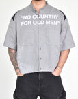 NO COUNTRY FOR OLD MEN WORK SHIRT - GRAY