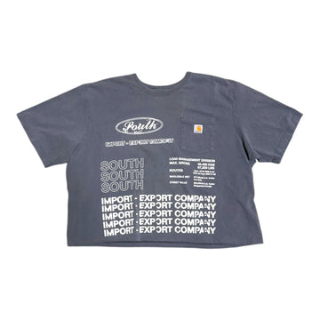 MITS Crop Import-Export T-Shirt - Slate Gray (XL-XXL) C026