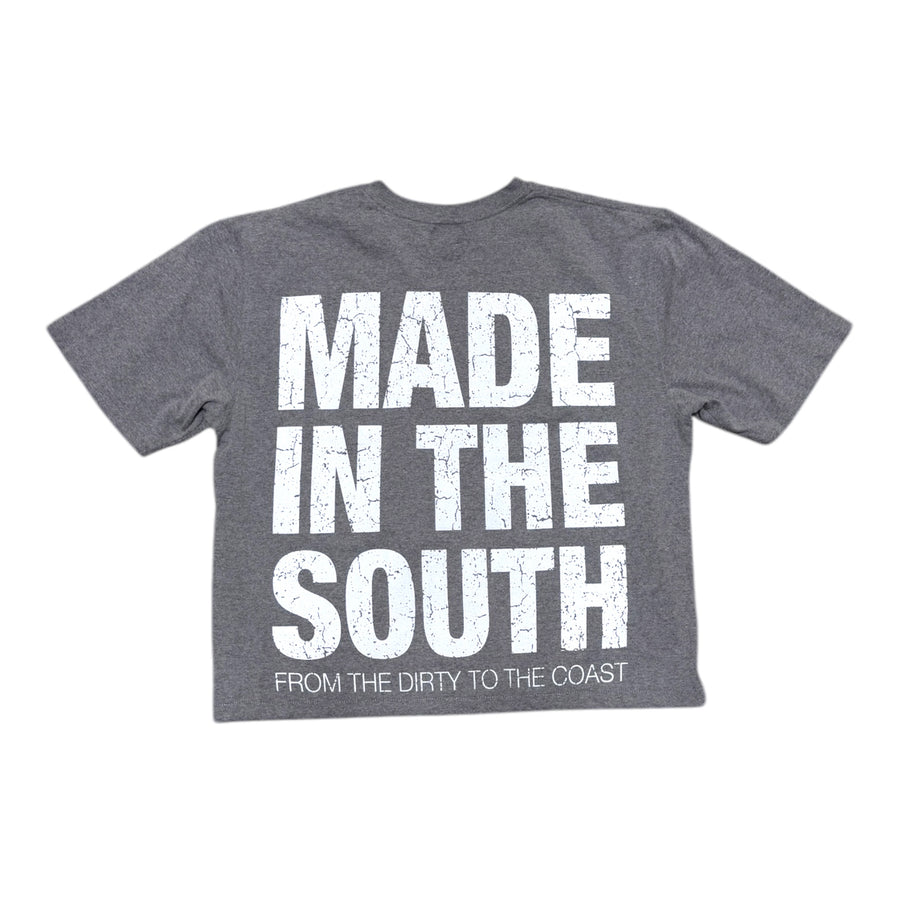 MITS Crop Import-Export T-Shirt - Dark Heather Gray (M) C029