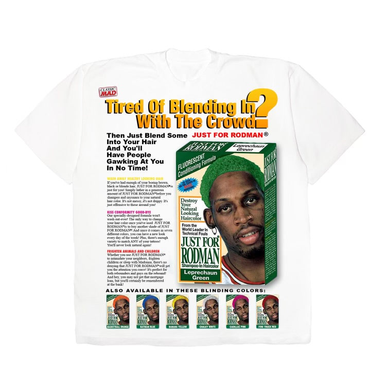 VINTAGE RODMAN AD T-SHIRT - CREAM