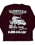 MITS Import-Export Trucking Pocket L/S Shirt - Maroon (L)