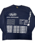 MITS Import-Export Trucking L/S Shirt - Faded Navy (XL)