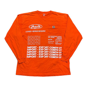 MITS Import-Export Trucking Pocket L/S Shirt - Orange (XL)