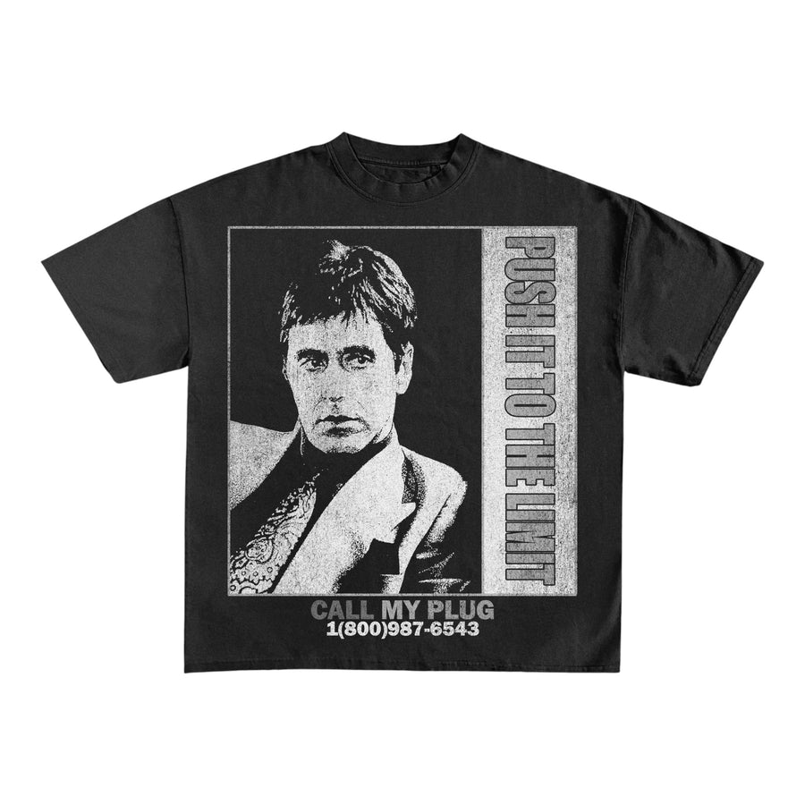 CALL MY PLUG TONY T-SHIRT - BLACK (M-XXL)