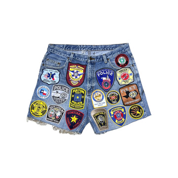 Vintage Patch Shorts - Denim (36W)