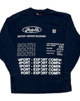 MITS Import-Export Trucking Pocket L/S Shirt - Navy (M)