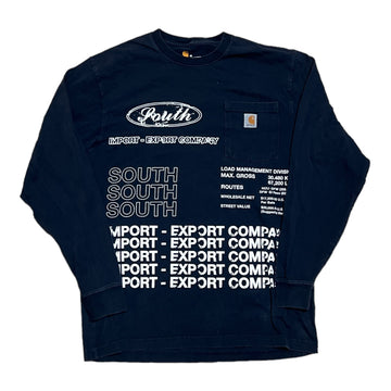 MITS Import-Export Trucking Pocket L/S Shirt - Navy (M)