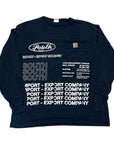 MITS Import-Export Trucking Pocket L/S Shirt - Navy (L)