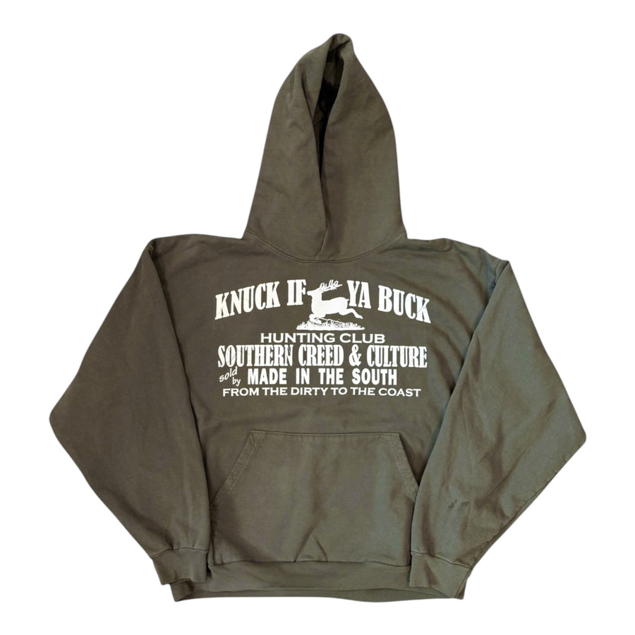 “Knuck If Ya Buck” Hoodie - Olive (M-XXL)