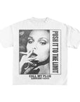 CALL MY PLUG ELVIRA T-SHIRT - CREAM (M-XXL)