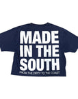 MITS Crop Import-Export T-Shirt -  Navy (S-XL) C001