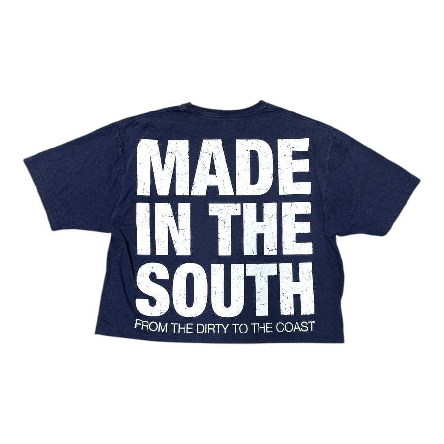 MITS Crop Import-Export T-Shirt -  Navy (S-XL) C001