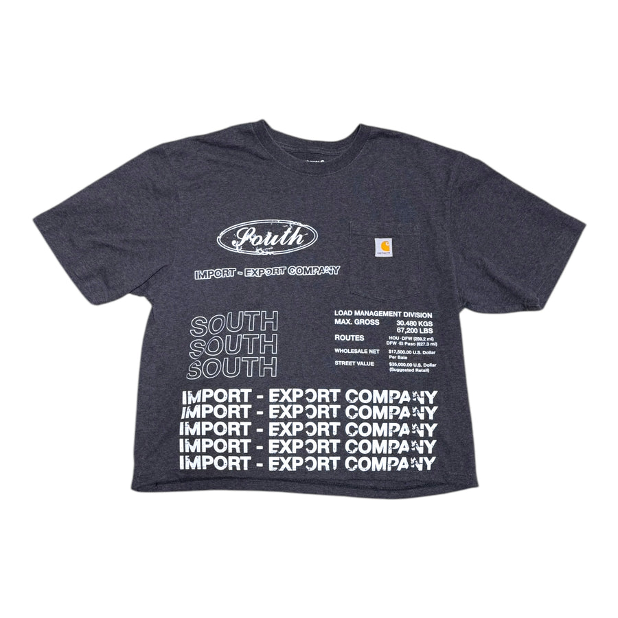 MITS Crop Import-Export T-Shirt -  Dark Gray (M) C002