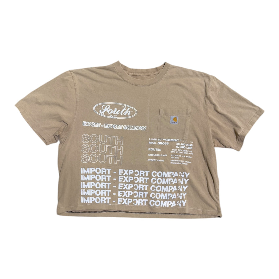 MITS Crop Import-Export T-Shirt -  Tan (L-XXL) C005