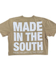 MITS Crop Import-Export T-Shirt -  Tan (L-XXL) C005