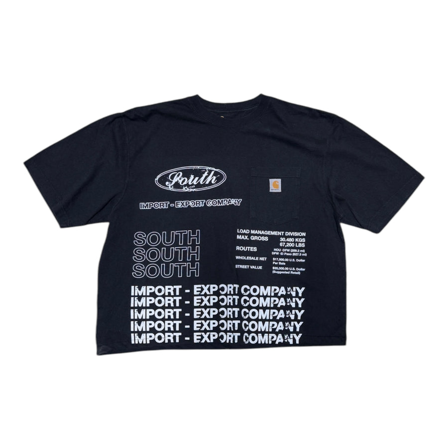 MITS Crop Import-Export T-Shirt -  Black (M-XL) C006