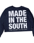 MITS L/S Crop Import-Export T-Shirt - Navy (L-XL) C012