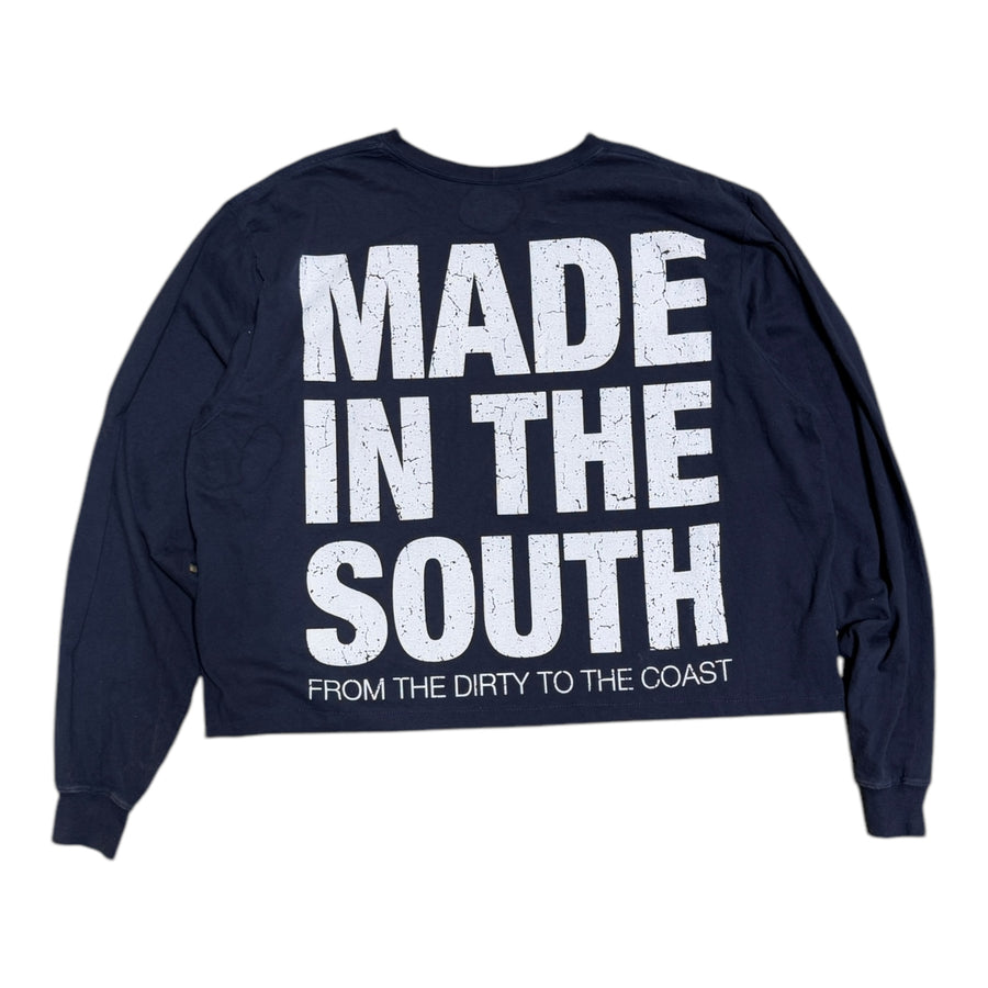 MITS L/S Crop Import-Export T-Shirt - Navy (L-XL) C012