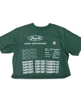 MITS Crop Import-Export T-Shirt - Heather Green (XXL) C023