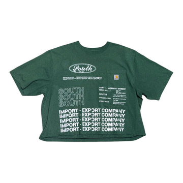 MITS Crop Import-Export T-Shirt - Heather Green (XXL) C023