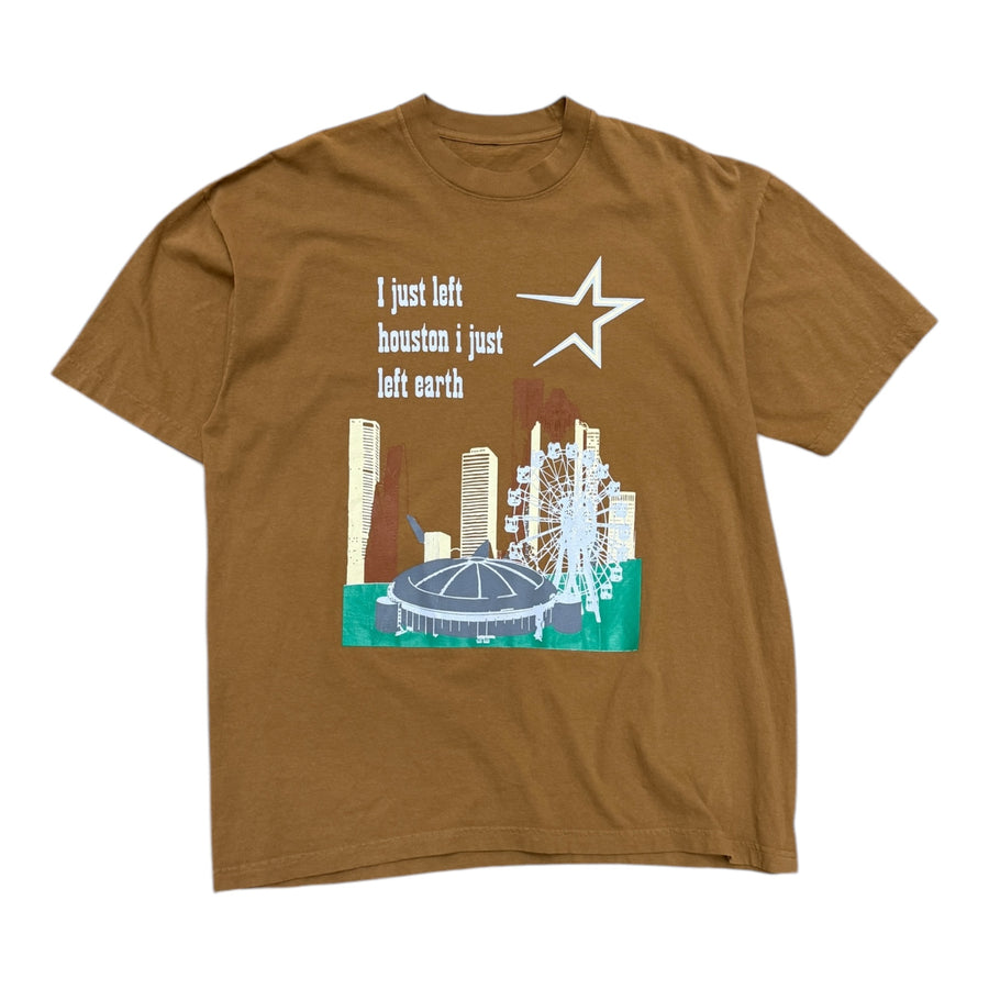 MITS I Just Left Houston T- Shirt- Tan (XL)