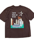 MITS I Just Left Houston T- Shirt- Brown (XL)