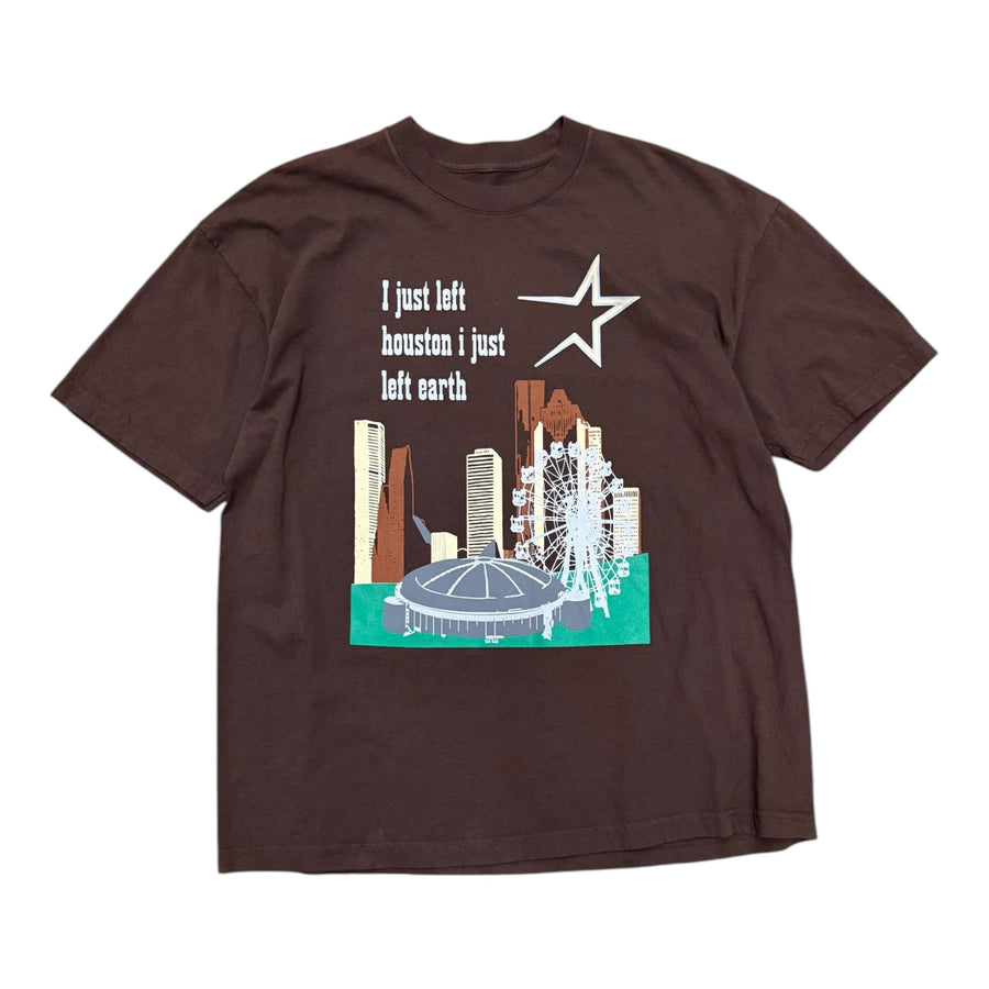 MITS I Just Left Houston T- Shirt- Brown (XL)