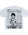 THE AMERICAN DREAM NEWSPAPER T-SHIRT - CREAM (M-XXL)